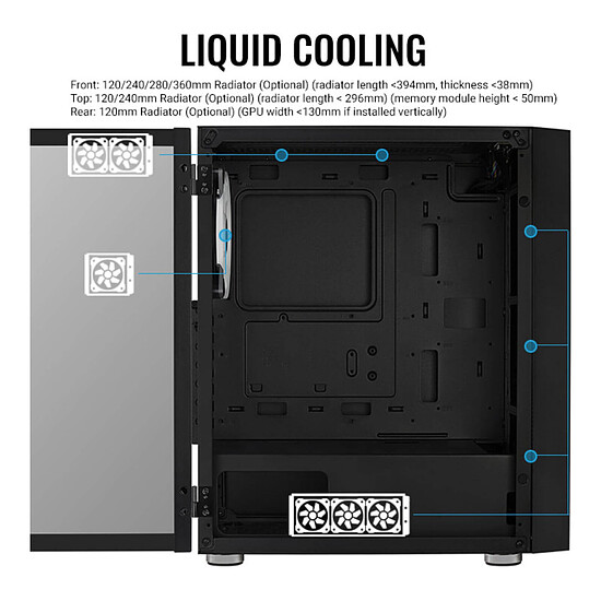 Boîtier PC AeroCool Graphite ARGB - Autre vue