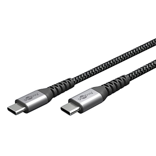 Câble USB Goobay Câble SuperSoft Textile USB-C 2.0 (M/M) - 1 m - Autre vue