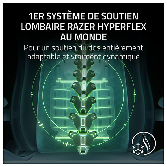 Fauteuil gamer Razer Iskur v2 NewGen - Vert - Autre vue