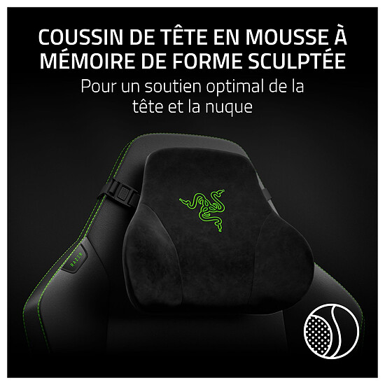 Fauteuil gamer Razer Iskur v2 NewGen - Vert - Autre vue