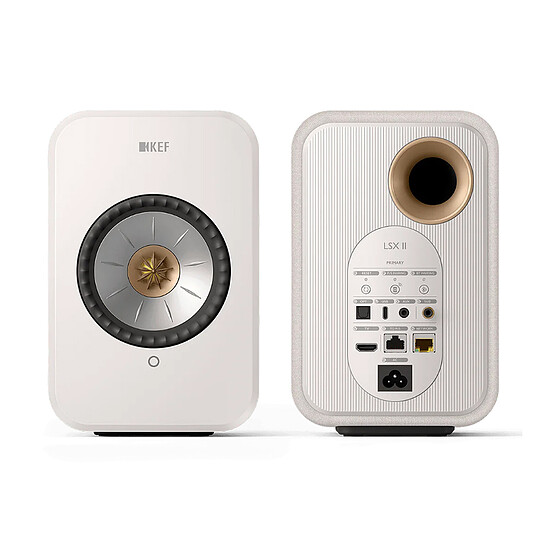 Enceintes HiFi / Home-Cinéma KEF LSX II - Blanc coton - Autre vue