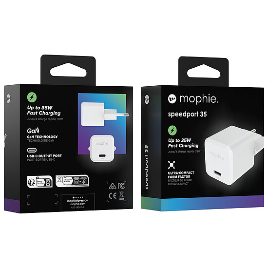 Chargeur Mophie USB-C GaN Wall Adapter 35W - Autre vue