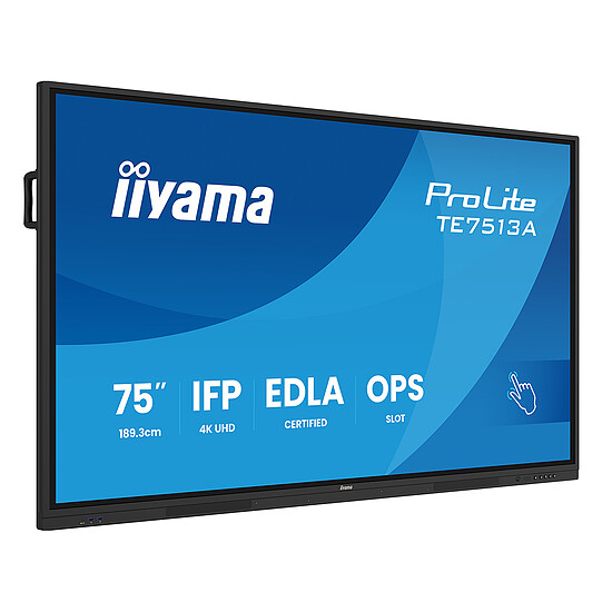 Écran dynamique iiyama 75" LED - ProLite TE7513A-B2AG - Autre vue