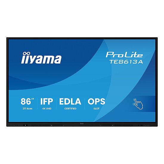 Écran dynamique iiyama 86" LED - ProLite TE8613A-B2AG - Autre vue