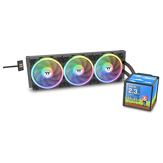 Watercooling AIO Thermaltake MINECUBE 360 Ultra ARGB Sync - Noir - Autre vue