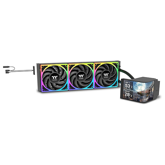 Watercooling AIO Thermaltake MAGCurve 360 Ultra ARGB Sync - Noir - Autre vue