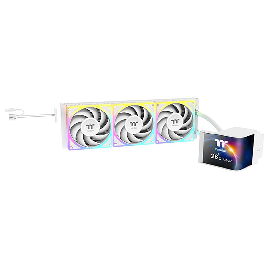 Watercooling AIO Thermaltake MAGCurve 360 Ultra ARGB Sync - Blanc - Autre vue