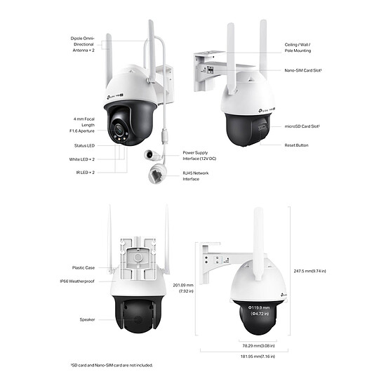 Caméra IP TP-LINK VIGI C540-W - Autre vue