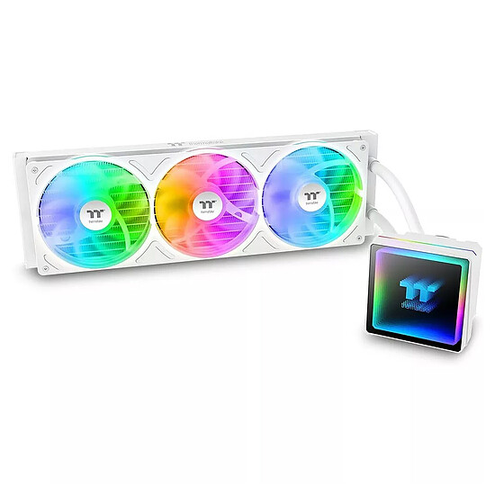 Watercooling AIO Thermaltake TH360 V3 ARGB Sync - Blanc - Autre vue