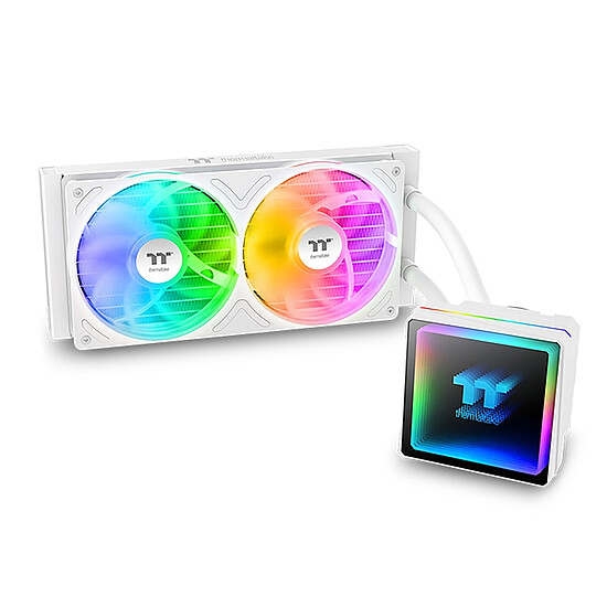 Watercooling AIO Thermaltake TH240 V3 ARGB Sync - Blanc - Autre vue