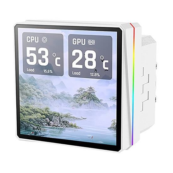 Watercooling AIO Thermaltake TH360 V3 Ultra ARGB Sync - Blanc - Autre vue