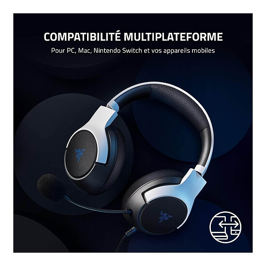 Casque micro Razer Kaira X for PS5 - Blanc - Autre vue