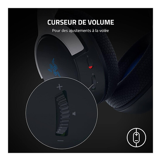 Casque micro Razer Kaira X for PS5 - Blanc - Autre vue