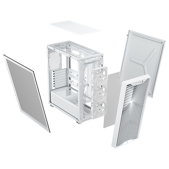 Boîtier PC Corsair 3200D RS - Blanc - Autre vue