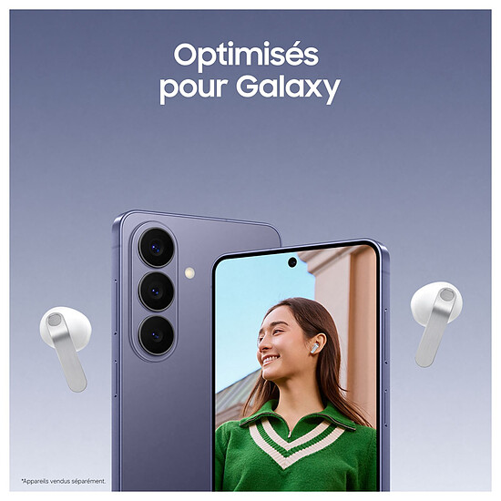 Casque Audio Samsung Galaxy Buds4 Blanc - Écouteurs sans fil - Autre vue