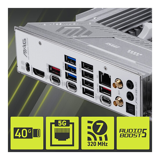 Carte mère MSI MAG X870E GAMING MAX WIFI - Autre vue