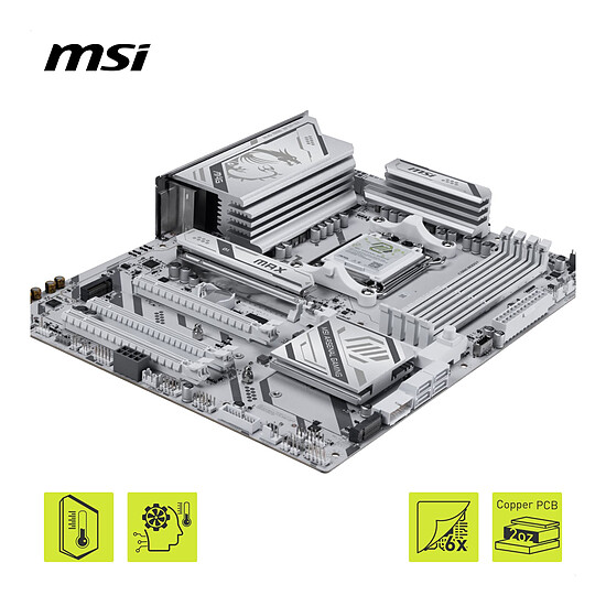 Carte mère MSI MAG B850 GAMING PLUS MAX WIFI - Autre vue