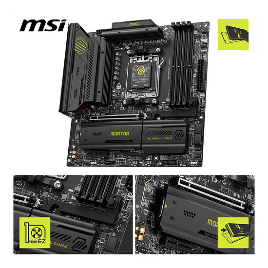 Carte mère MSI MAG-B850M-MORTAR-WIFI - Autre vue