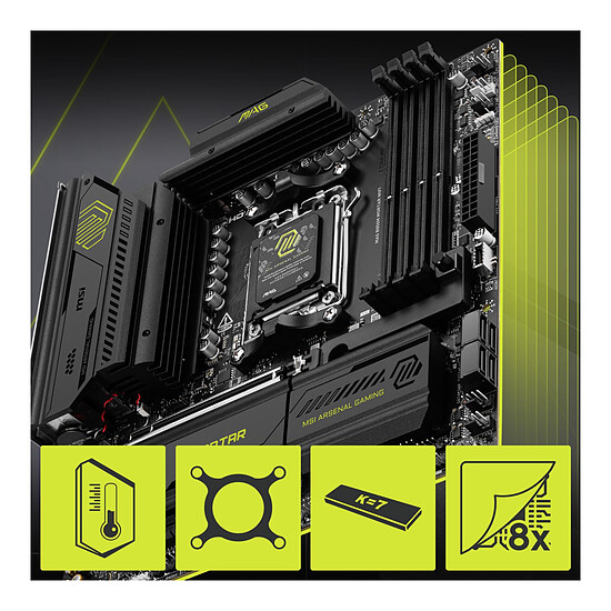 Carte mère MSI MAG-B850M-MORTAR-WIFI - Autre vue