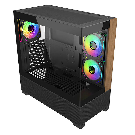 Boîtier PC Cooler Master Elite 690 Wood - Noir - Autre vue