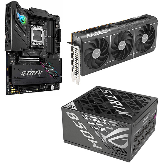 Asus PRIME-RX9070XT-O16G + ROG STRIX B850-F GAMING WIFI + ROG-STRIX-850P-GAMING