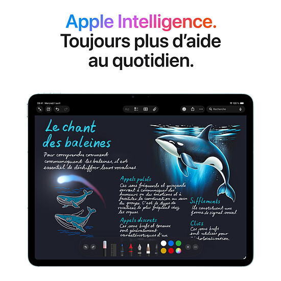 Tablette Apple iPad Air M4 Wi-Fi + Cellular 11" 2026 - 256 Go -  Bleu - Autre vue