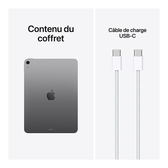 Tablette Apple iPad Air M4 Wi-Fi 11" 2026 - 128 Go -  Space Grey - Autre vue