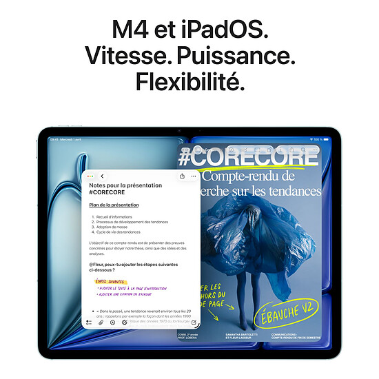 Tablette Apple iPad Air M4 Wi-Fi + Cellular 13" 2026 - 128 Go - Lumière stellaire - Autre vue