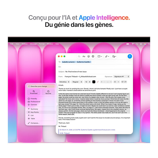 MacBook Apple MacBook Neo A18 Pro 13" Rose poudré 8 Go / 256 Go (MHFH4FN/A) - Autre vue