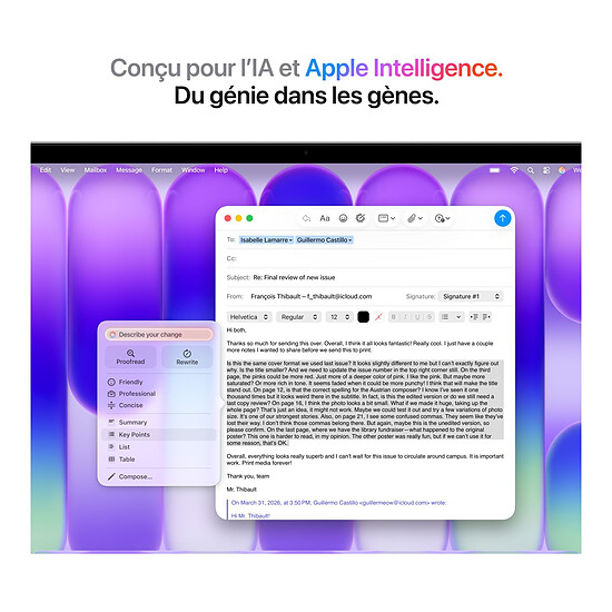 MacBook Apple MacBook Neo A18 Pro 13" Argent 8 Go / 512 Go (MHFC4FN/A) - Autre vue