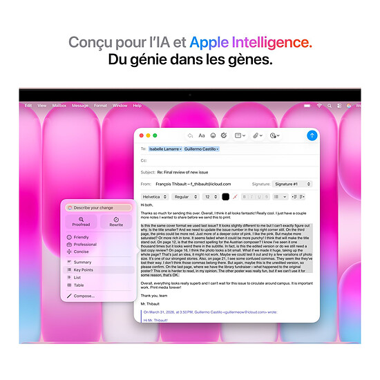 MacBook Apple MacBook Neo A18 Pro 13" Rose poudré 8 Go / 512 Go (MHFJ4FN/A) - Autre vue