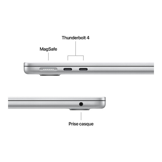 MacBook Apple MacBook Air M5 13" (2026) Argent 24 Go / 2 To (MDH94FN/A-2TB) - Autre vue