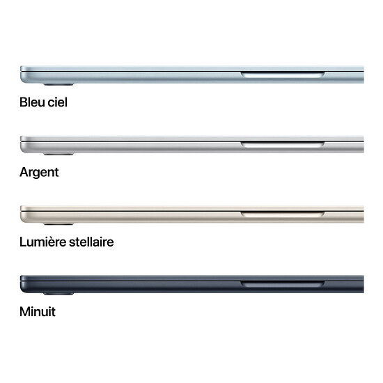 MacBook Apple MacBook Air M5 15" (2026) Minuit 32 Go / 512 Go (MDVH4FN/A-32GB) - Autre vue