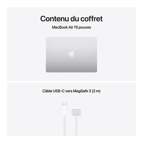 MacBook Apple MacBook Air M5 15" (2026) Argent 24 Go / 2 To (MDVC4FN/A-2TB) - Autre vue