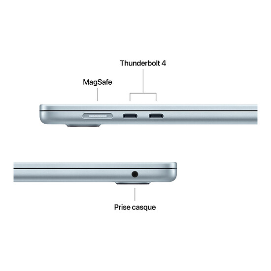 MacBook Apple MacBook Air M5 15" (2026) Bleu ciel 24 Go / 512 Go (MDVQ4FN/A-24GB) - Autre vue