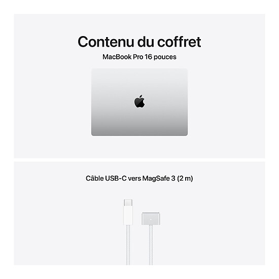 MacBook Apple MacBook Pro M5 Max 16" Argent 128 Go / 4 To (MGE94FN/A-128GB-4TB) - Autre vue