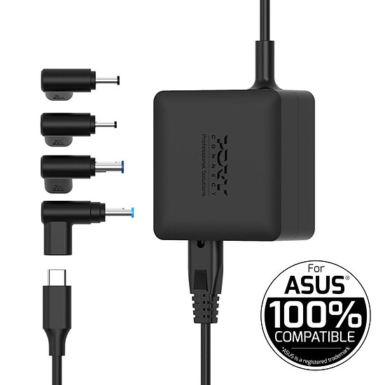 Chargeur PC portable PORT Connect Asus Power Supply GaN2 USB Type C (65W) - Autre vue