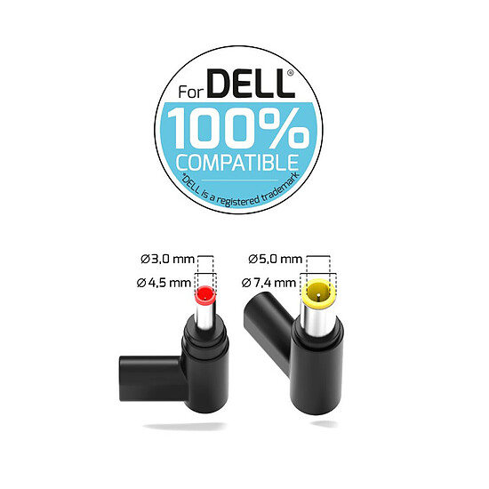 Chargeur PC portable PORT Connect Dell Power Supply GaN2 USB Type C (100W) - Autre vue