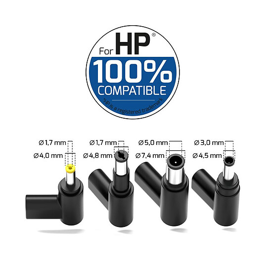 Chargeur PC portable PORT Connect HP Power Supply GaN2 USB Type C (100W) - Autre vue