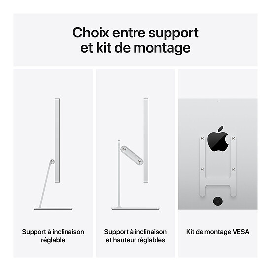 Écran PC Apple 27" LED - Studio Display - Verre nano-texturé -  Kit de montage VESA - Autre vue