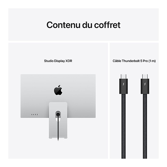 Écran PC Apple 27" LED - Studio Display XDR - Verre standard - Kit de montage VESA - Autre vue