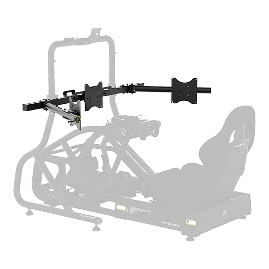 Support d'écran simracing Fanatec GT Cockpit Triple Monitor Expansion Kit - Noir - Autre vue