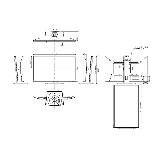 Écran PC Iiyama ProLite XUB2793QSU-B7 - Autre vue