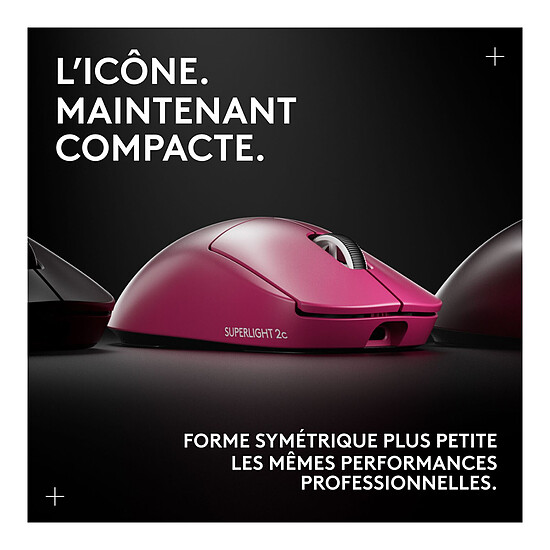 Souris PC Logitech G Pro X Superlight 2c - Rose - Autre vue