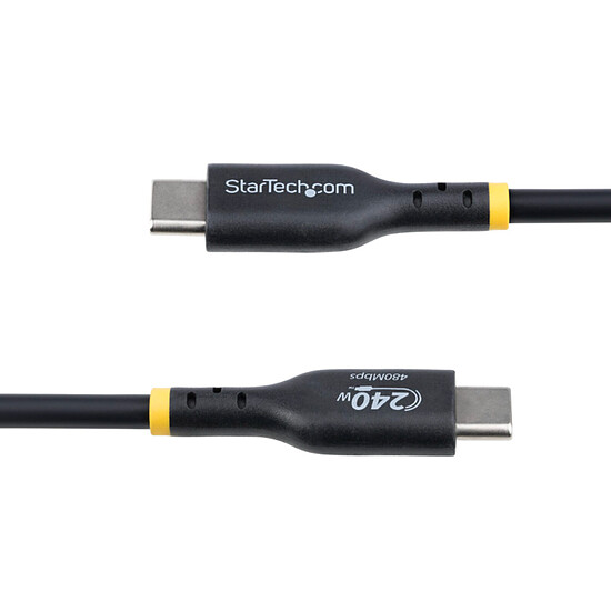 Câble USB StarTech.com Câble USB-C vers USB-C 2.0 - 240W 5A PD EPR - 1 m - Noir - Autre vue