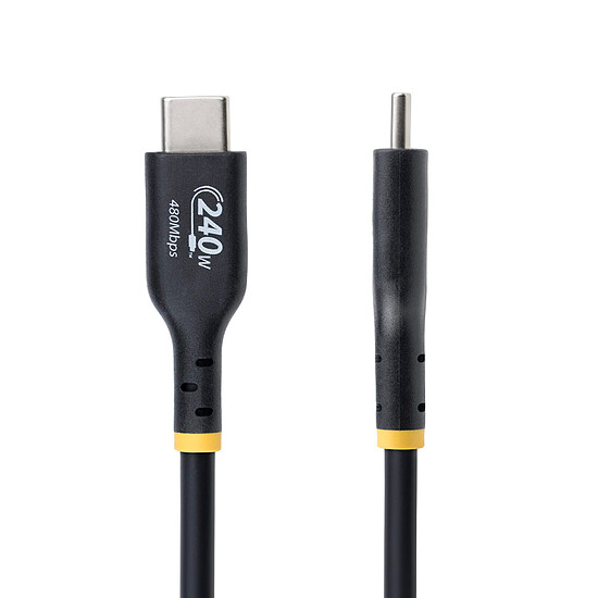 Câble USB StarTech.com Câble USB-C vers USB-C 2.0 - 240W 5A PD EPR - 1 m - Noir - Autre vue