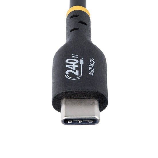 Câble USB StarTech.com Câble USB-C vers USB-C 2.0 - 240W 5A PD EPR - 3 m - Noir - Autre vue
