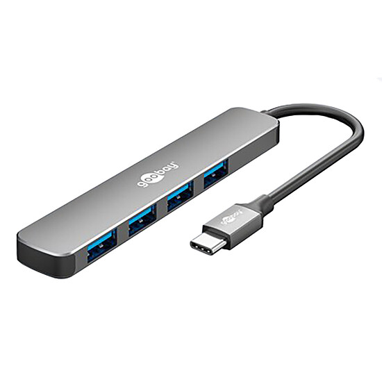 Hub USB Goobay Hub Slim USB-C vers 4 ports USB-A 3.0 - Autre vue
