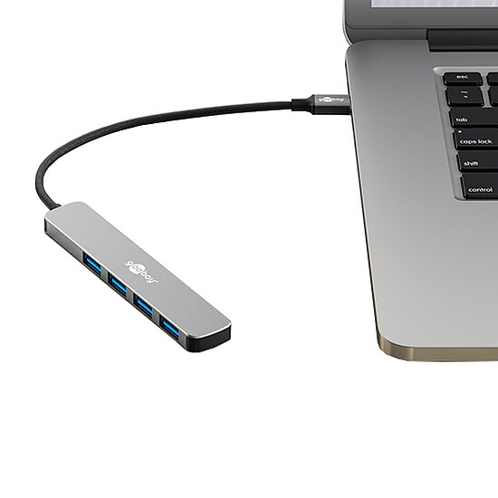 Hub USB Goobay Hub Slim USB-C vers 4 ports USB-A 3.0 - Autre vue