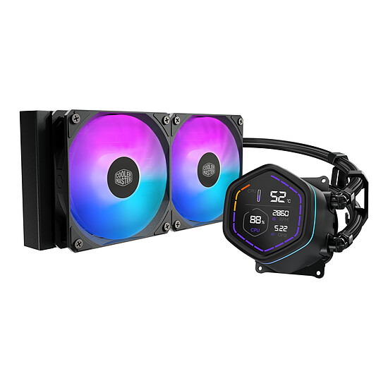 Watercooling AIO Cooler Master MasterLiquid Core Nex Digital 240 - Noir - Autre vue